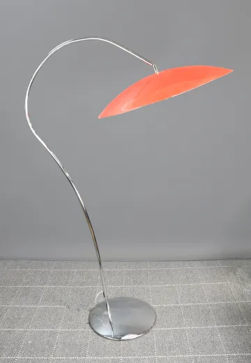 Oversize Red Shaded Modern Floor Lamp