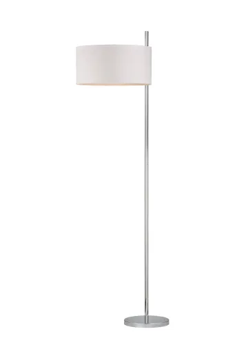 Modern Polished Nickel Floor Lamp