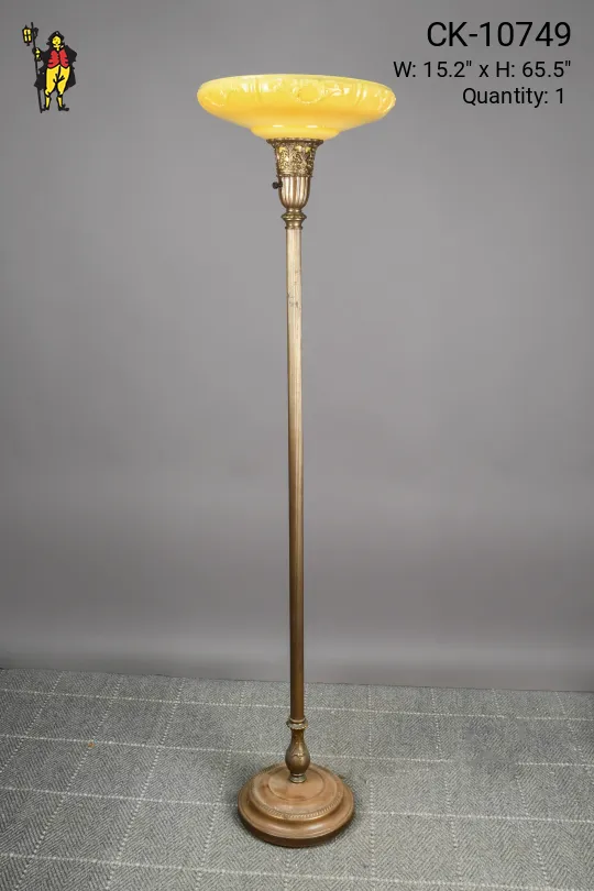 Traditional Brass Torchiere