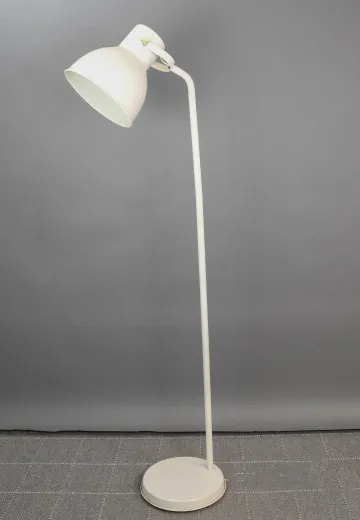 Oversize Adjustable White Reading Floor Lamp