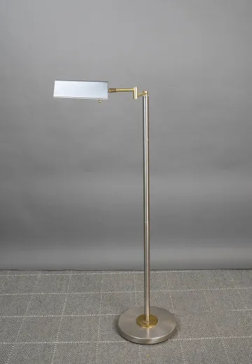 Modern Adjustable Nickel Floor Lamp