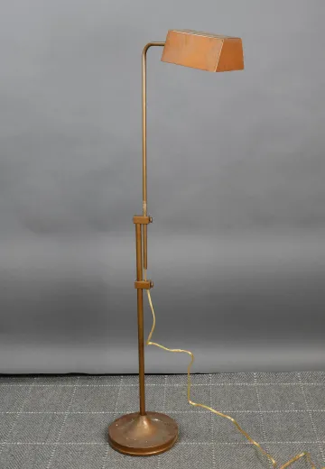 Adjustable Reading Floor Lamp w/Metal Shade