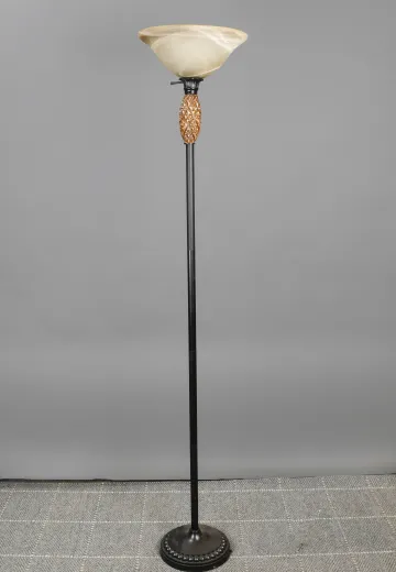 Modern Black Torchiere