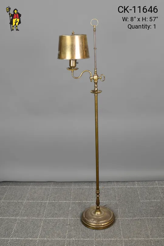 Brass Shaded Traditional Floor Lamp