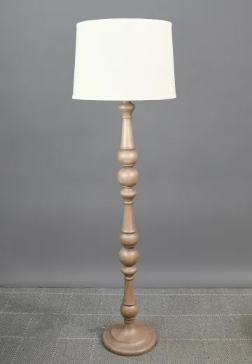 Traditional Wooden Floor Lamp