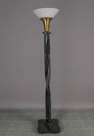 Black Swirl Torchiere