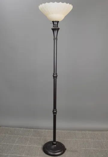 Black Contemporary Torchiere