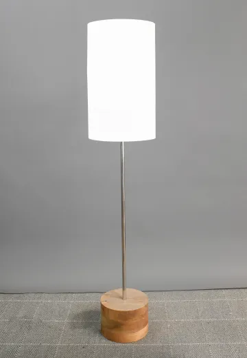 Wooden Base Modern Floor Lamp
