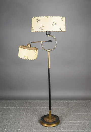 Mid Century Two Light Floor Lamp