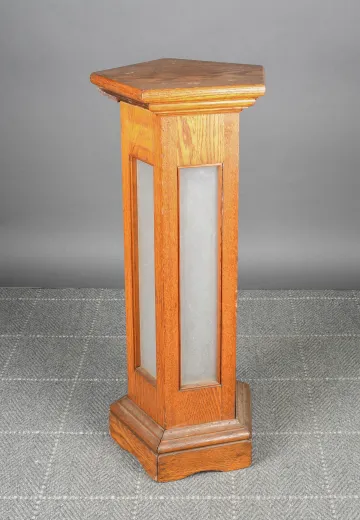 Wooden Light Up Pedestal