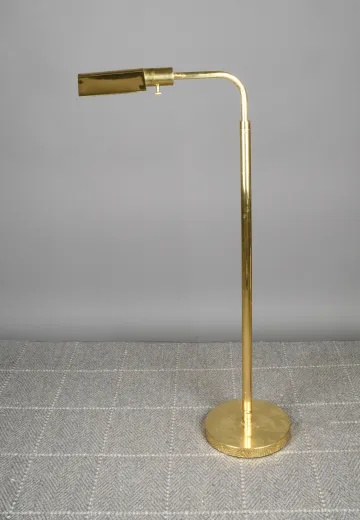 Polished Brass Reading Floor Lamp