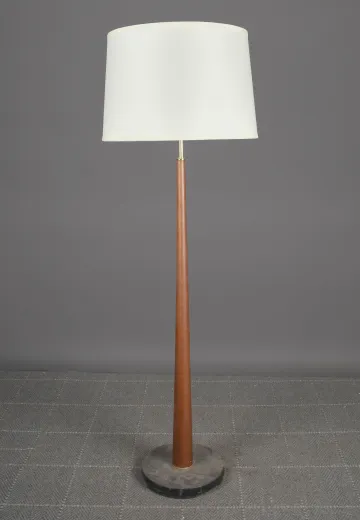 Danish Wooden Pole Floor Lamp