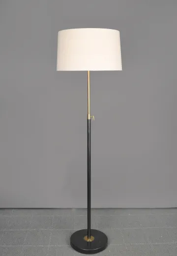 Black & Brass Adjustable Floor Lamp