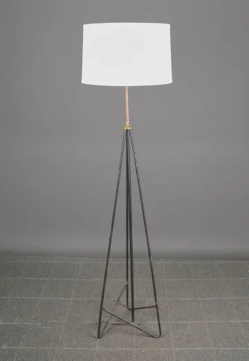 Black Wire Frame Floor Lamp