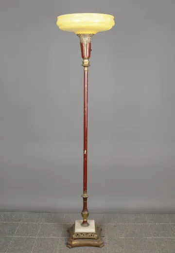 Footed Wooden Torchiere