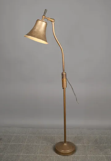 Metal Shaded Bronze Reading Floor Lamp