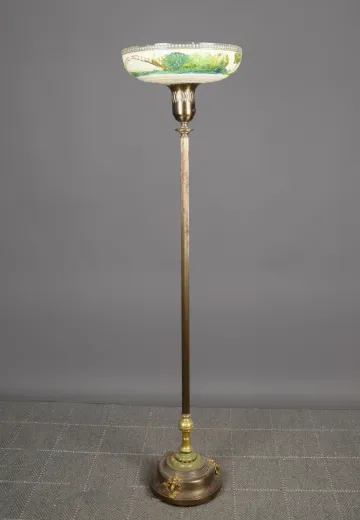 Antique Brass Torchiere