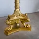7' Brass Eight Light Federal Standing Candelabra #9