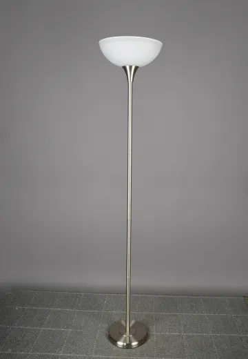 Modern Nickel Torchiere