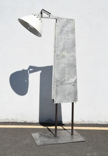 Metal Distressed Industrial  Spotlight Large Floor Lamp
