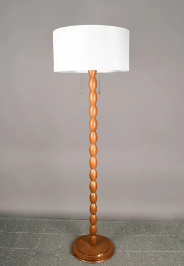 Contemporary Wooden Floor Lamp