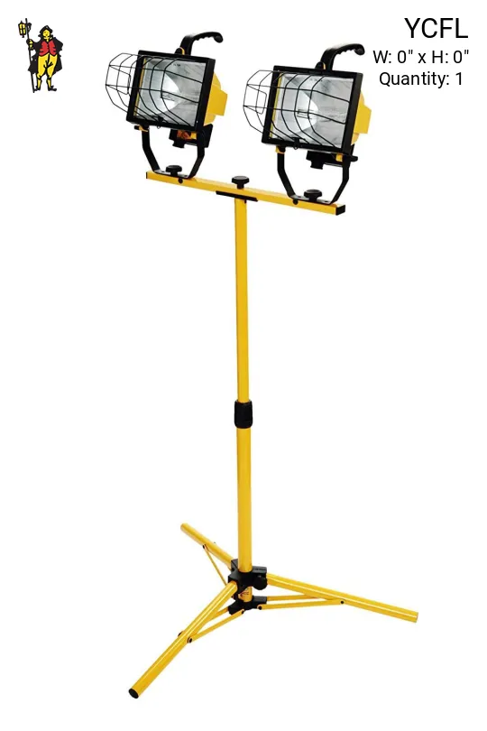 Yellow & Black Standing Construction Light