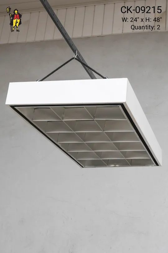 4' Flush Mount Box Fluorescent Fixture