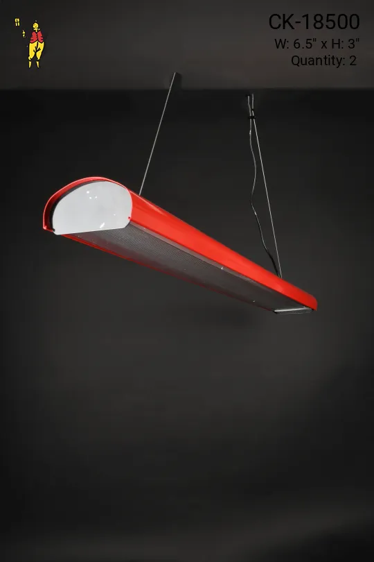 4' Modern Red Fluorescent