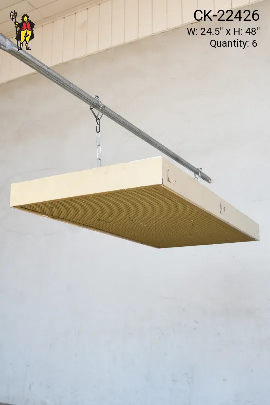 4' Four Bulb Eggcrate Box Fluorescent (Available as Flush or Hanging)