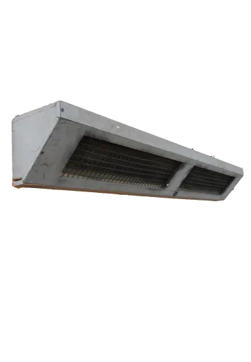 Painted Gray Wooden Corner Fluorescent Fixture
