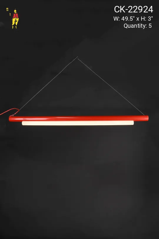 49" Modern Red *LED* Linear Hanging Fixture