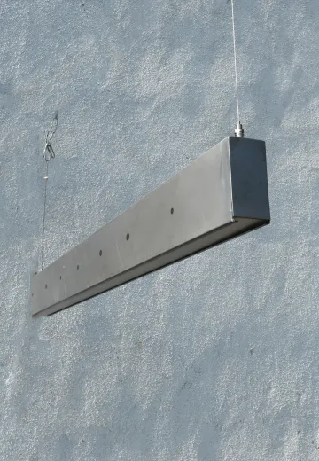 52" Special K's Modern Up/Down Hanging Linear Fixture w/Bottom Lens (Gutted - Asteras/Titans)