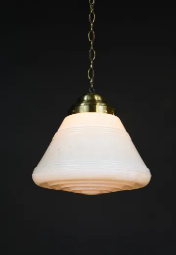 Hanging 14" Art Deco Schoolhouse Globe