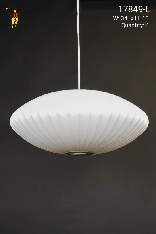 34" Hanging Saucer Pendant (L)