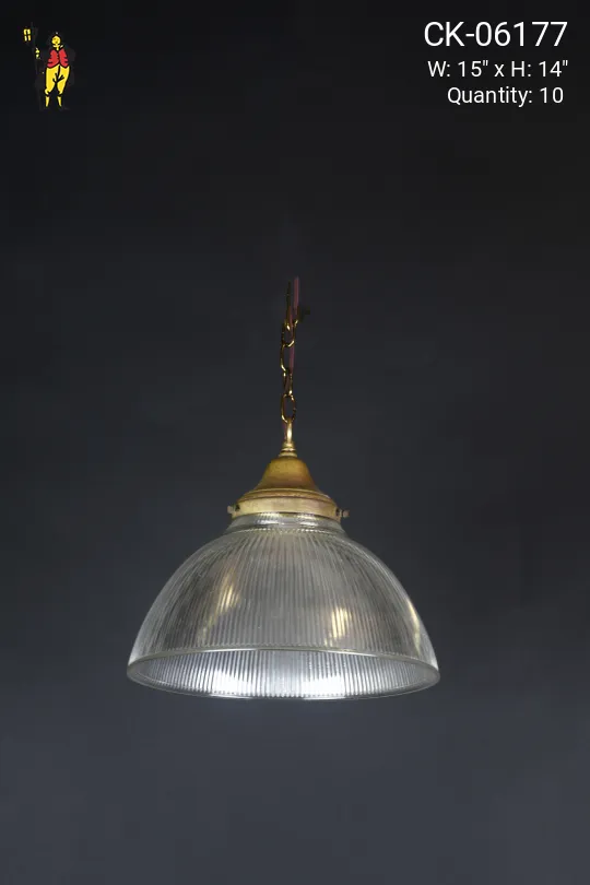 Hanging 15" Halophane Pendant