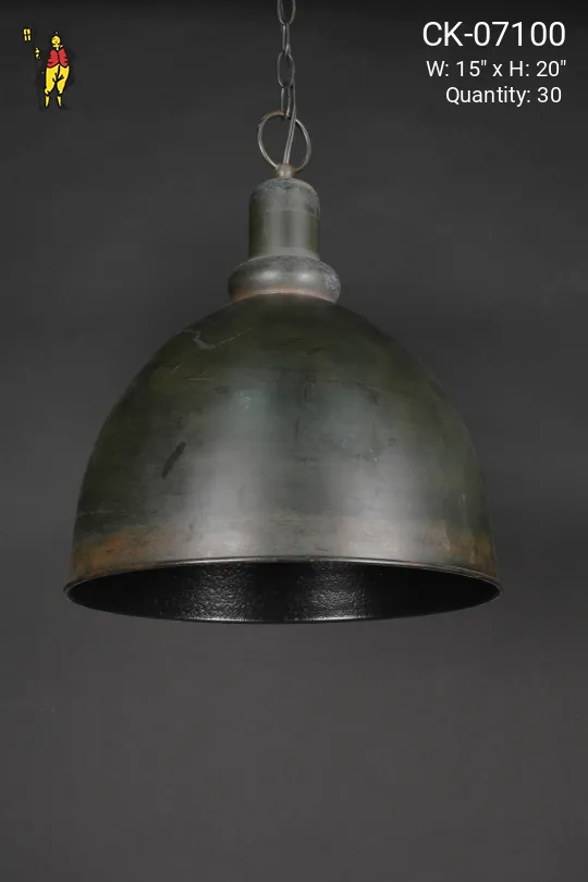Bronze Industrial Hanging Dome