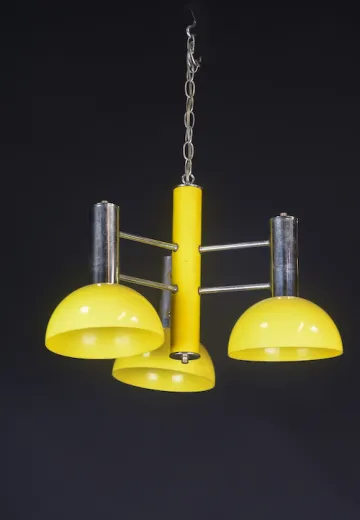 Yellow Mid Century Hanging Fixture