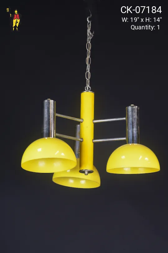 Yellow Mid Century Hanging Fixture