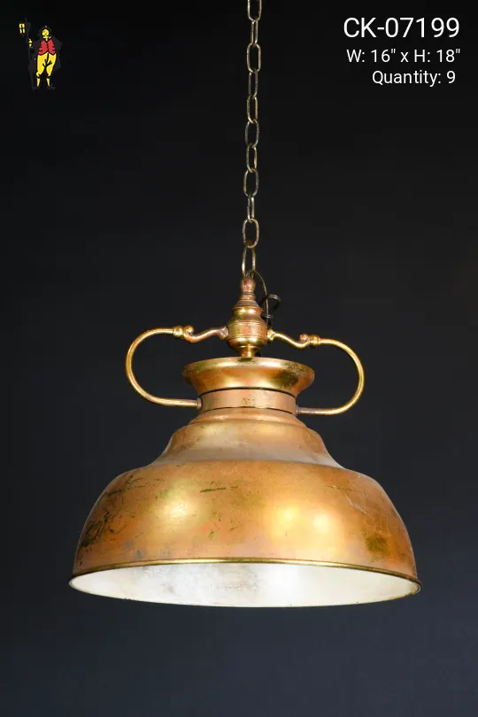 Brass Reflector Pendant