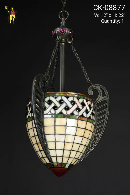 Tiffany Glass Bowl Hanging Pendant