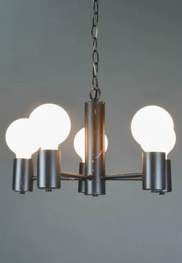 Painted Black Chandelier