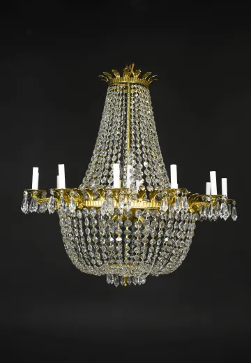 Crystal Empire Basket Chandelier (Medium)