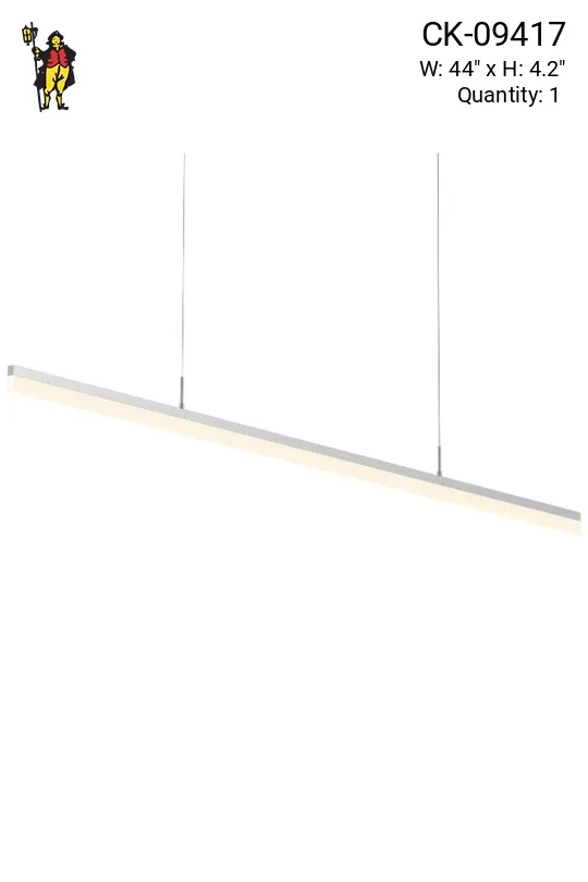 LED Pendant Suspended From Airplane Cable