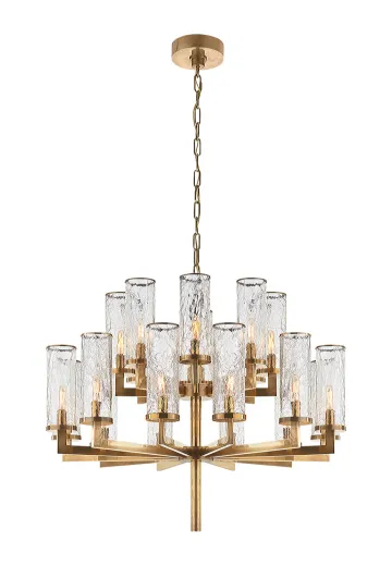 Brass Twenty Light Chandelier