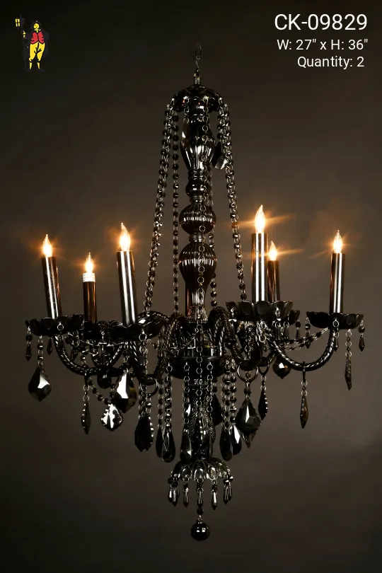 Black Crystal Chandelier