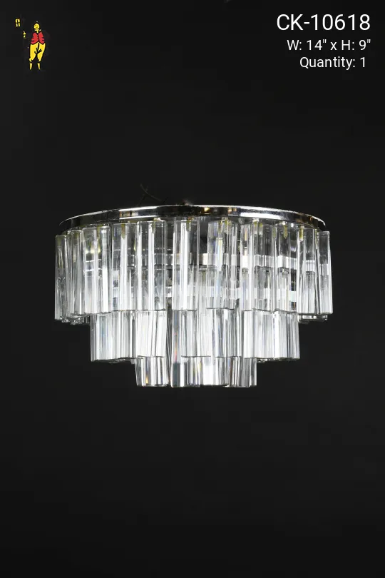 Flush Mount Crystal Fixture