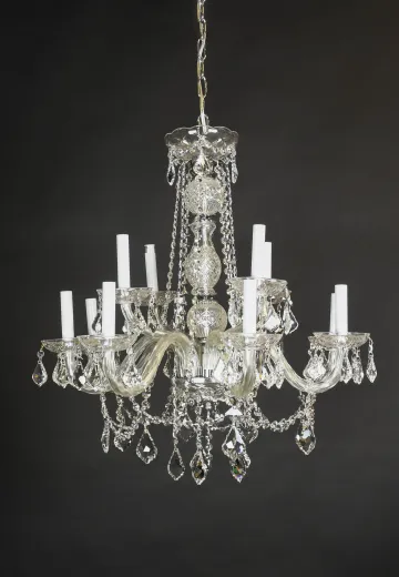 Crystal Twelve Light Chandelier