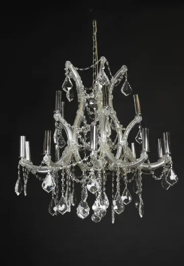 Fifteen Light Crystal Chandelier