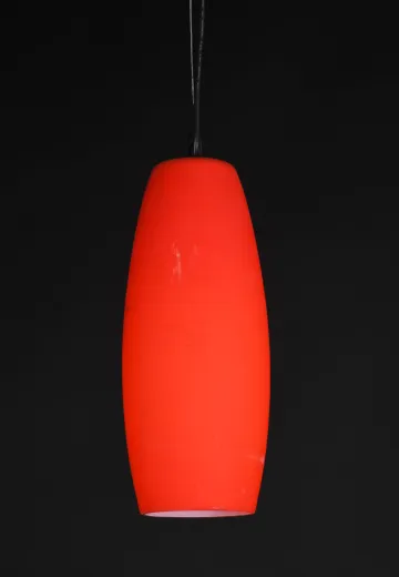 Modern Red Glass Hanging Pendant (Smaller)