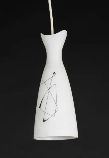 White Glass Modern Pendant